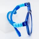 نظارة طبية أطفال دائرية أزرق TR90 - مصغرة 3