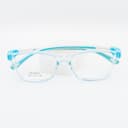 نظارة طبية مستطيلة للأطفال أزرق شفاف - مصغرة 2