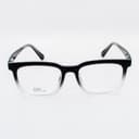 نظارة طبية مستطيلة متدرجة أسود وشفاف - مصغرة 2