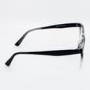 نظارة طبية مستطيلة متدرجة أسود وشفاف - مصغرة 1