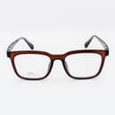 نظارة طبية مستطيلة بني شفاف - مصغرة 2