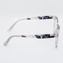 نظارة طبية مستطيلة بنفسجية شفافة بنقوش - مصغرة 1