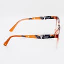 نظارة طبية مستطيلة متدرجة بني محروق وبرتقالي - مصغرة 1