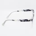 نظارة طبية مستطيلة رمادية شفافة بنقوش - مصغرة 1