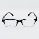 نظارة طبية مستطيلة أسود وشفاف متدرج - مصغرة 2