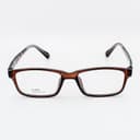 نظارة طبية مستطيلة بنية بنقش أجنحة - مصغرة 2