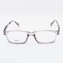 نظارة طبية مستطيلة رمادية شفافة بنقوش - مصغرة 2