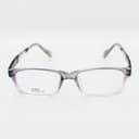 نظارة طبية مستطيلة رمادية شفافة بنقوش - مصغرة 2