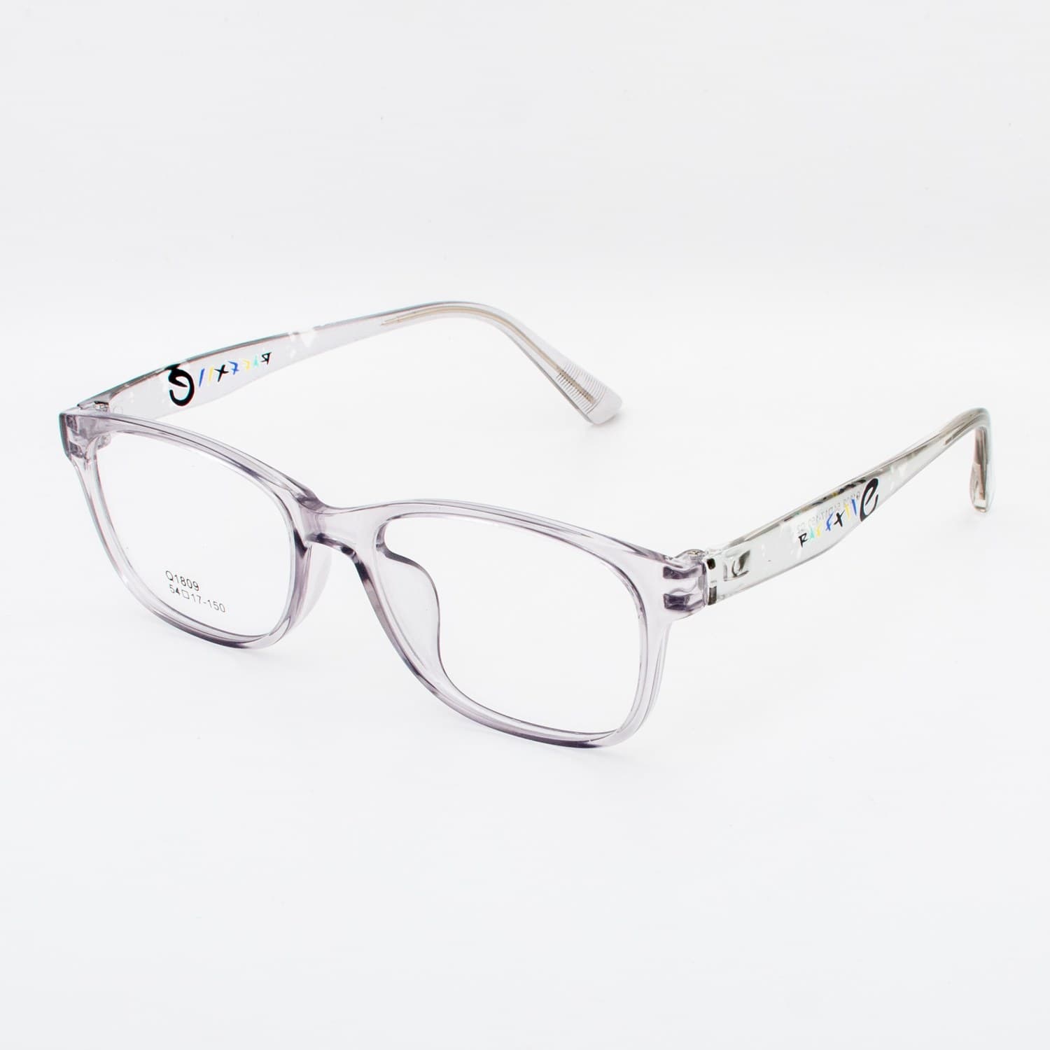 نظارة طبية مستطيلة شفافة بنفسجية فاتحة