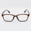 نظارة طبية مستطيلة بنية بنقوش ملونة - مصغرة 2