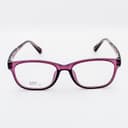 نظارة طبية مستطيلة بنفسجية شفافة بنقوش - مصغرة 2