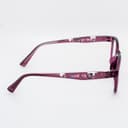 نظارة طبية مستطيلة بنفسجية شفافة بنقوش - مصغرة 3