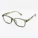 نظارة طبية مستطيلة خضراء شفافة - مصغرة 3