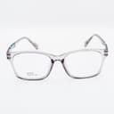 نظارة طبية مستطيلة رمادية شفافة - مصغرة 2